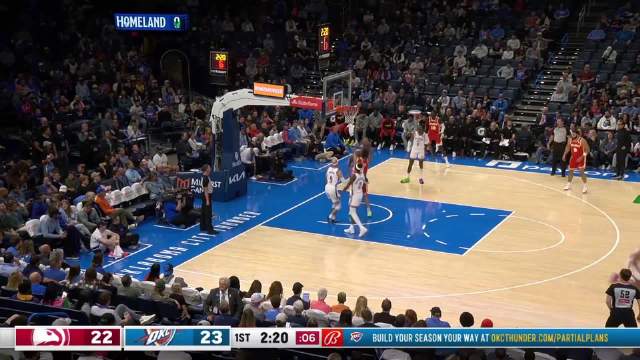2024年10月18日NBA季前赛 老鹰 - 雷霆 全场精华回放