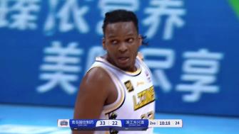 2025年04月20日 孙铭徽22+6 王睿泽21分 杨瀚森关键失误 广厦逆转青岛拖入抢5