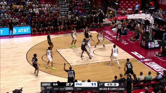 2025年07月11日NBA夏季联赛 马刺 - 76人 全场录像